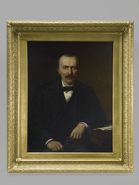 Sidney Hodges (1829–1900), Portrait of Heinrich Schliemann, 1877, painting Photograph © Staatliche Museen zu Berlin, Museum für Vor- und Frühgeschichte. Photo: Claudia Klein