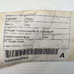 View Auto part Ecu Toyota Prius 2008