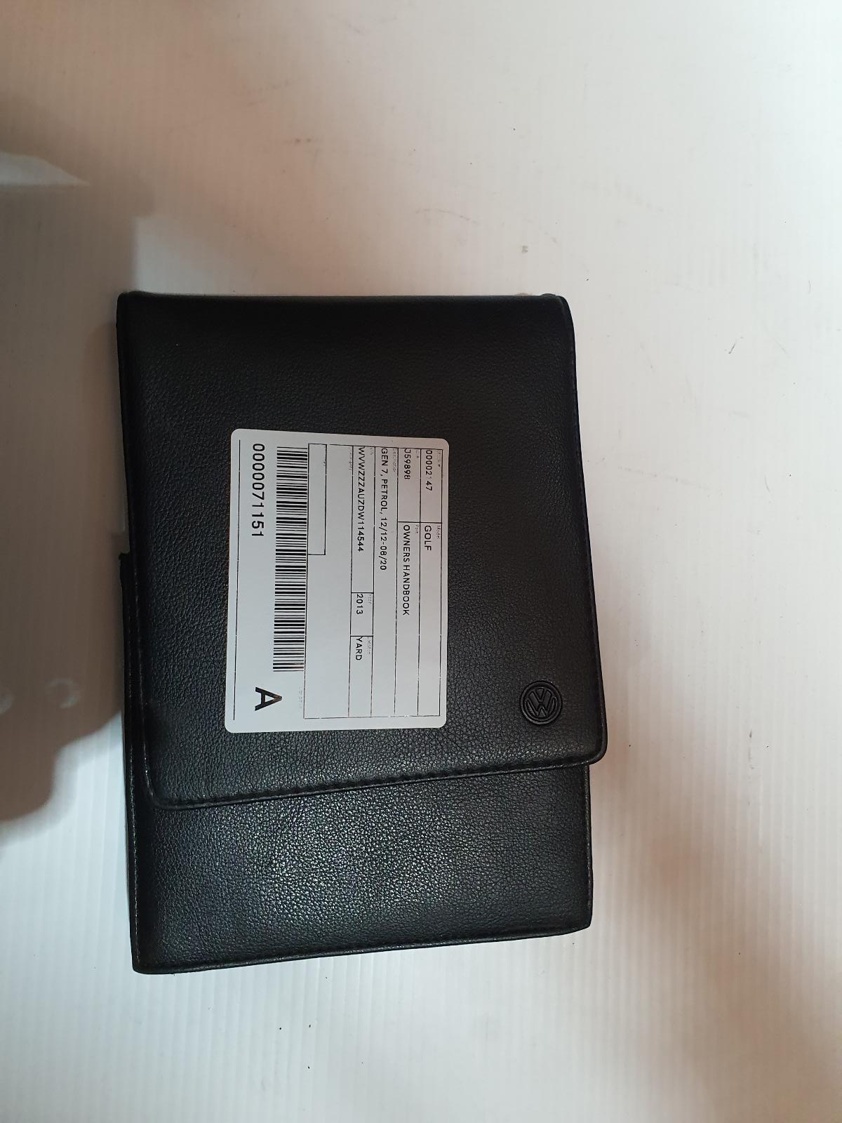 View Auto part Owners Handbook Volkswagen Golf 2013