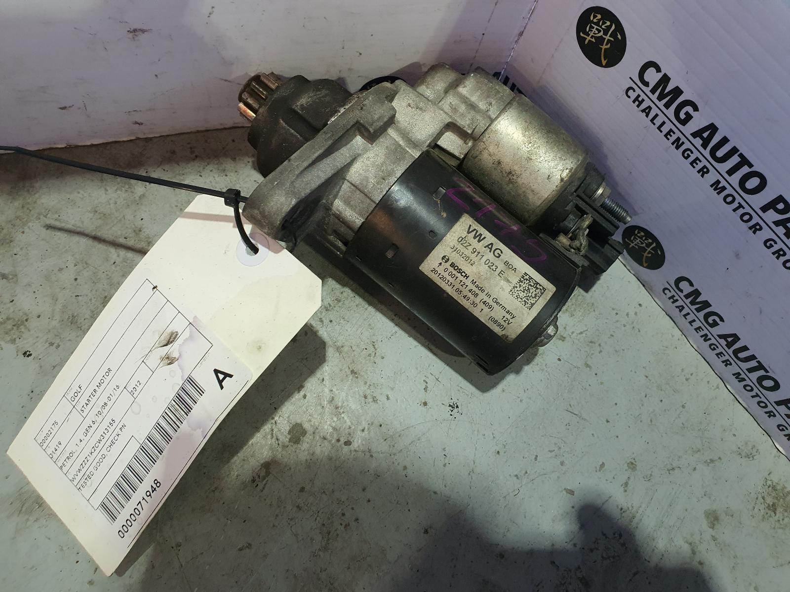 View Auto part Starter Volkswagen Golf 2012