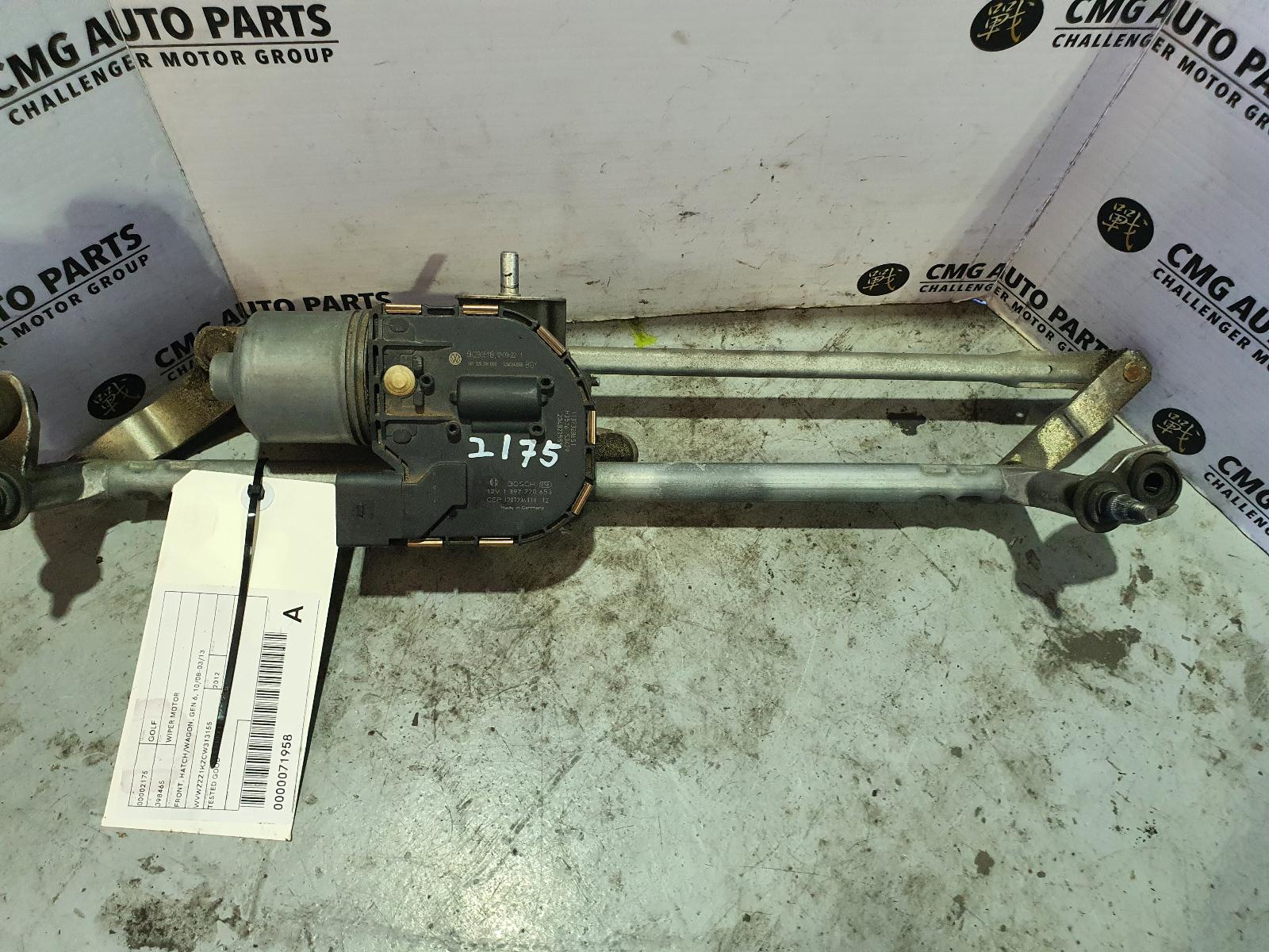 View Auto part Wiper Motor Volkswagen Golf 2012