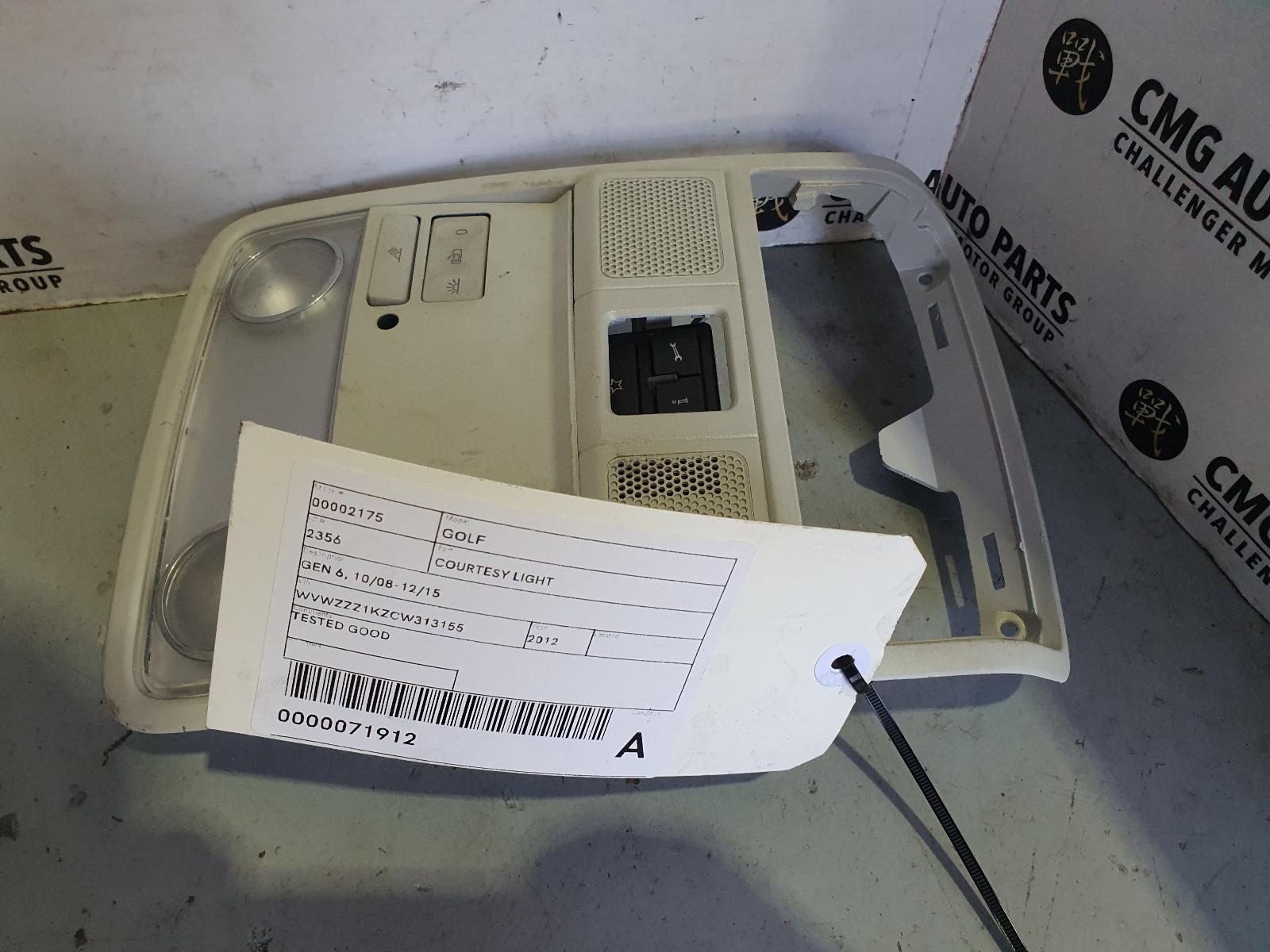 View Auto part Courtesy Light Volkswagen Golf 2012