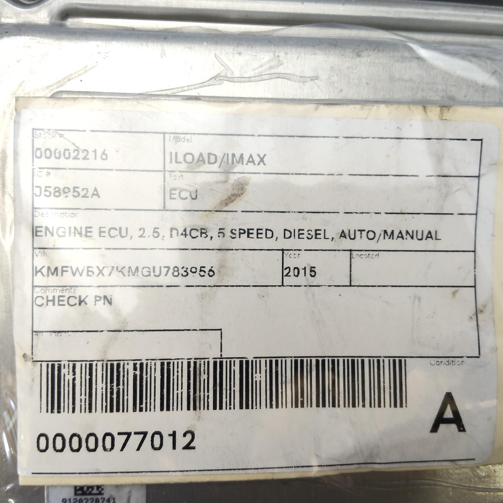 View Auto part Ecu Hyundai Iload/imax 2015