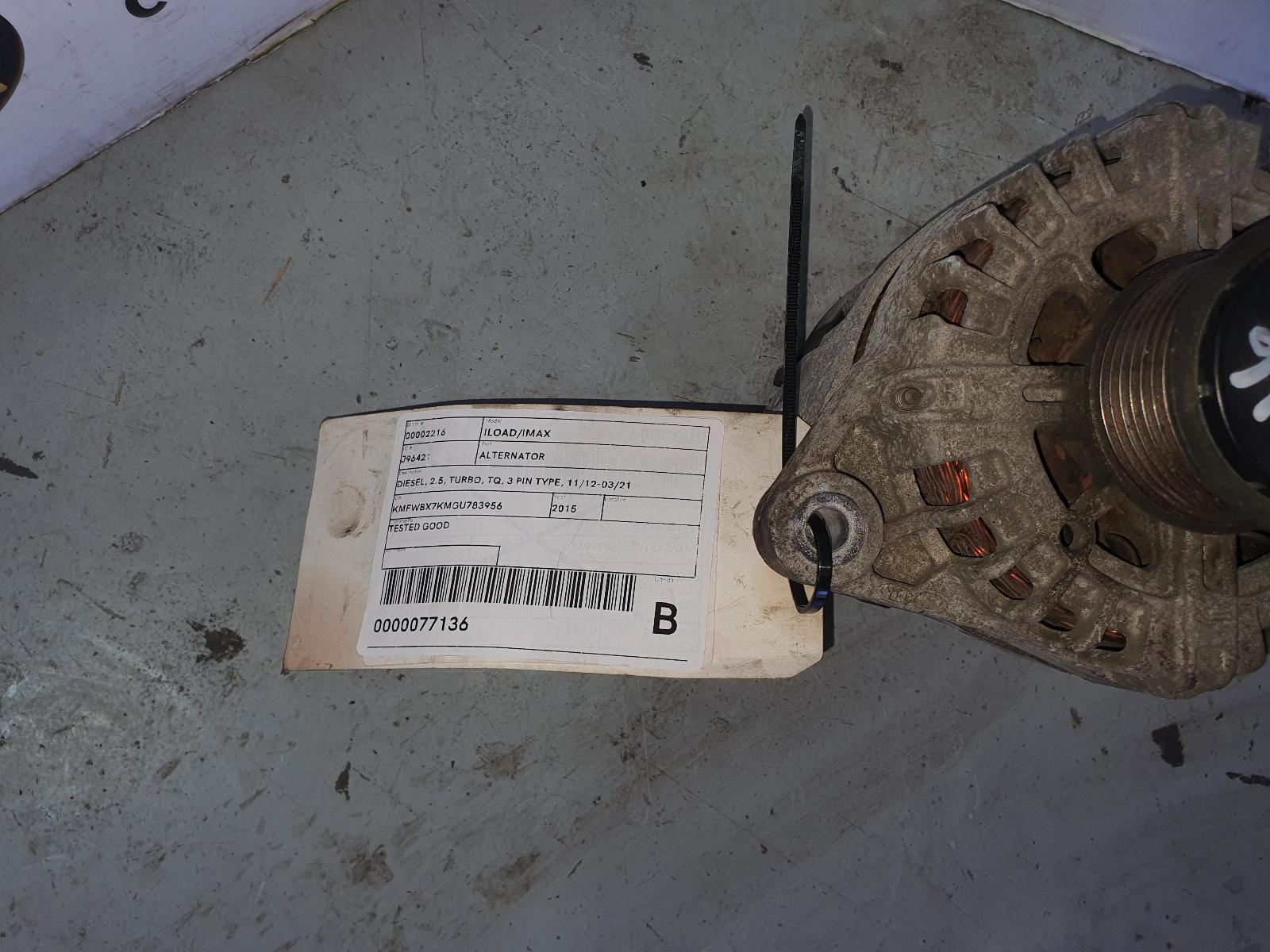 2015 Hyundai Iload/imax Alternator View Auto part Alternator Hyundai Iload/imax 2015