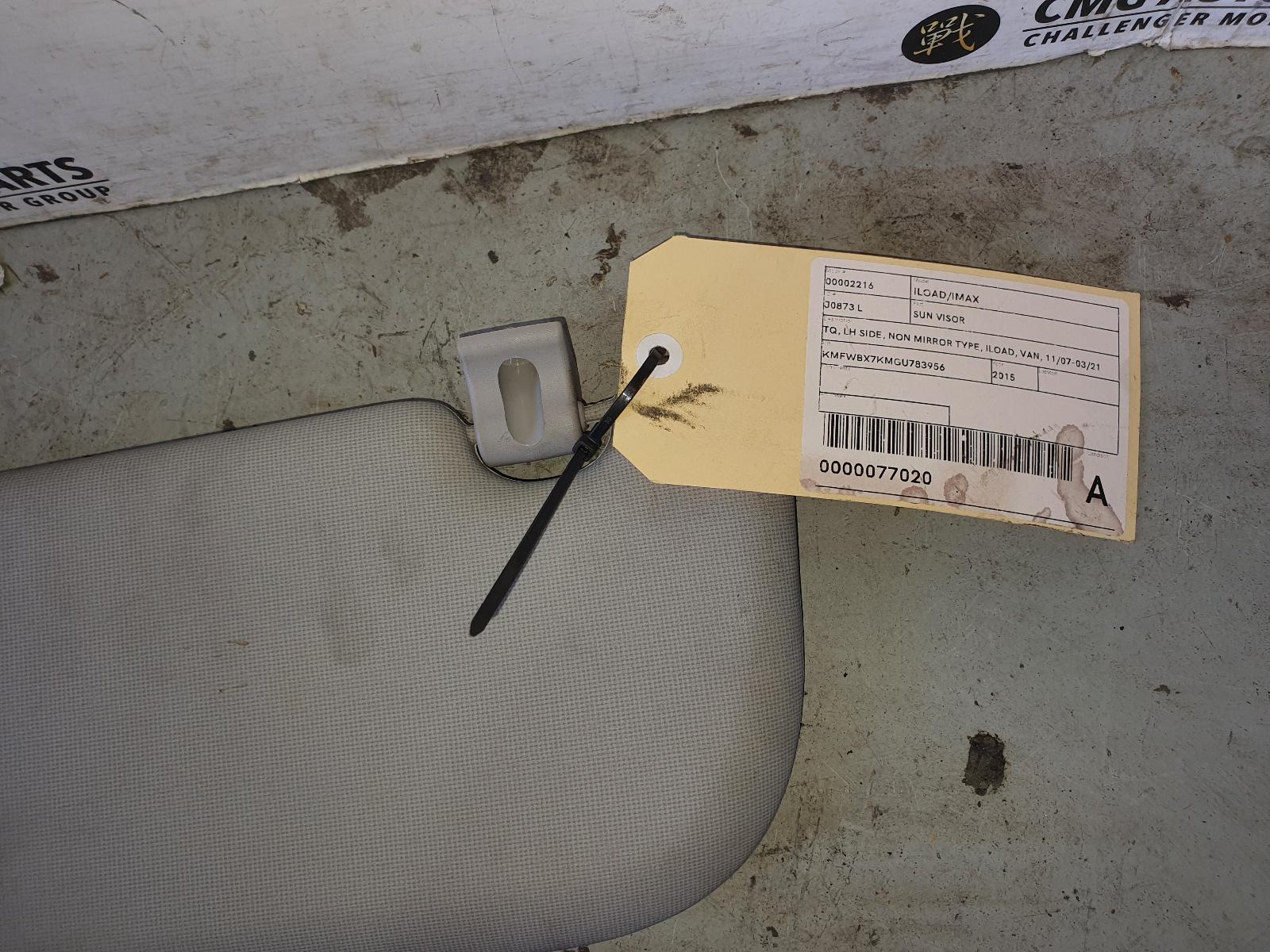 2015 Hyundai Iload/imax Sunvisor View Auto part Sunvisor Hyundai Iload/imax 2015