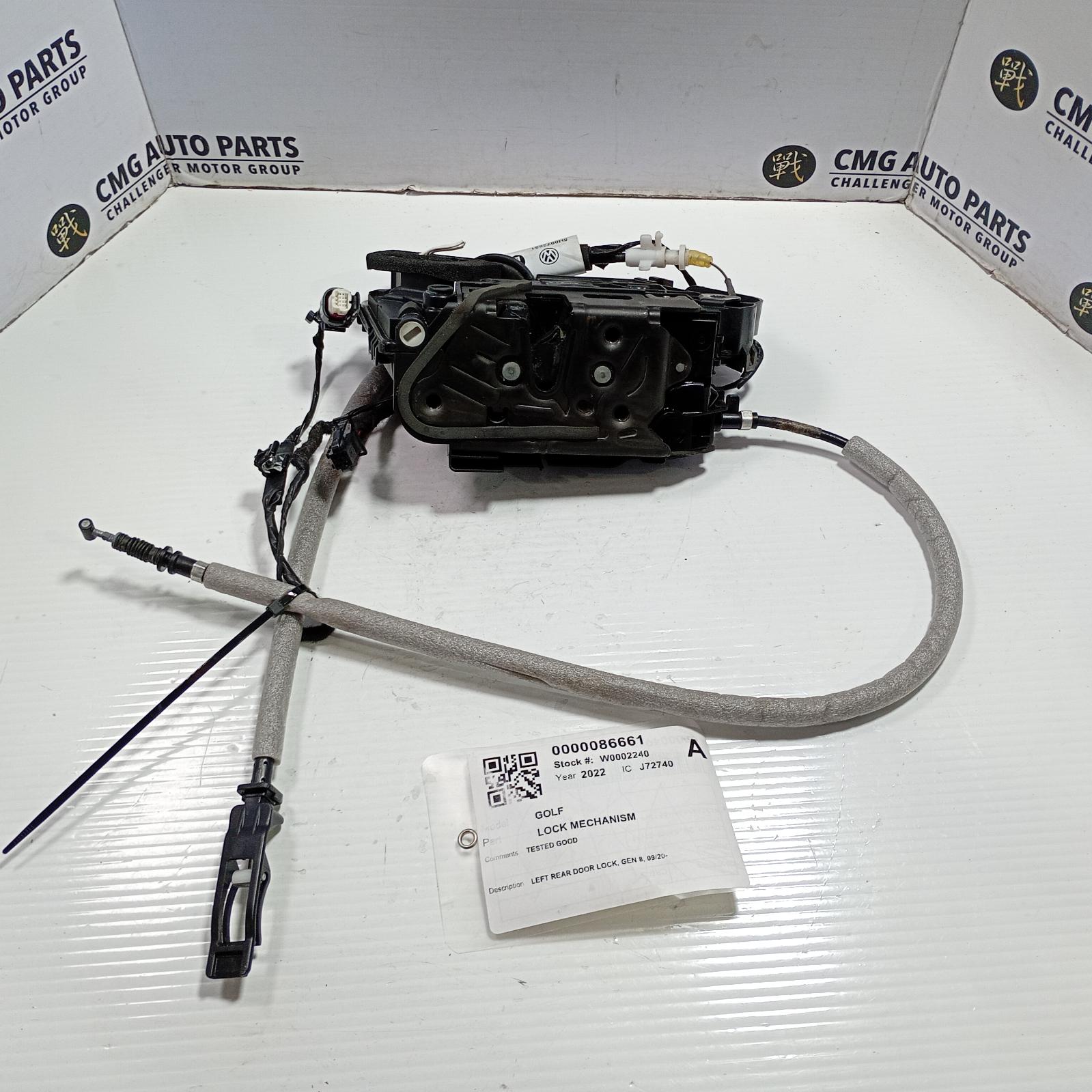 2022 Volkswagen Golf Door/Boot/Gate Lock View Auto part Door/Boot/Gate Lock Volkswagen Golf 2022