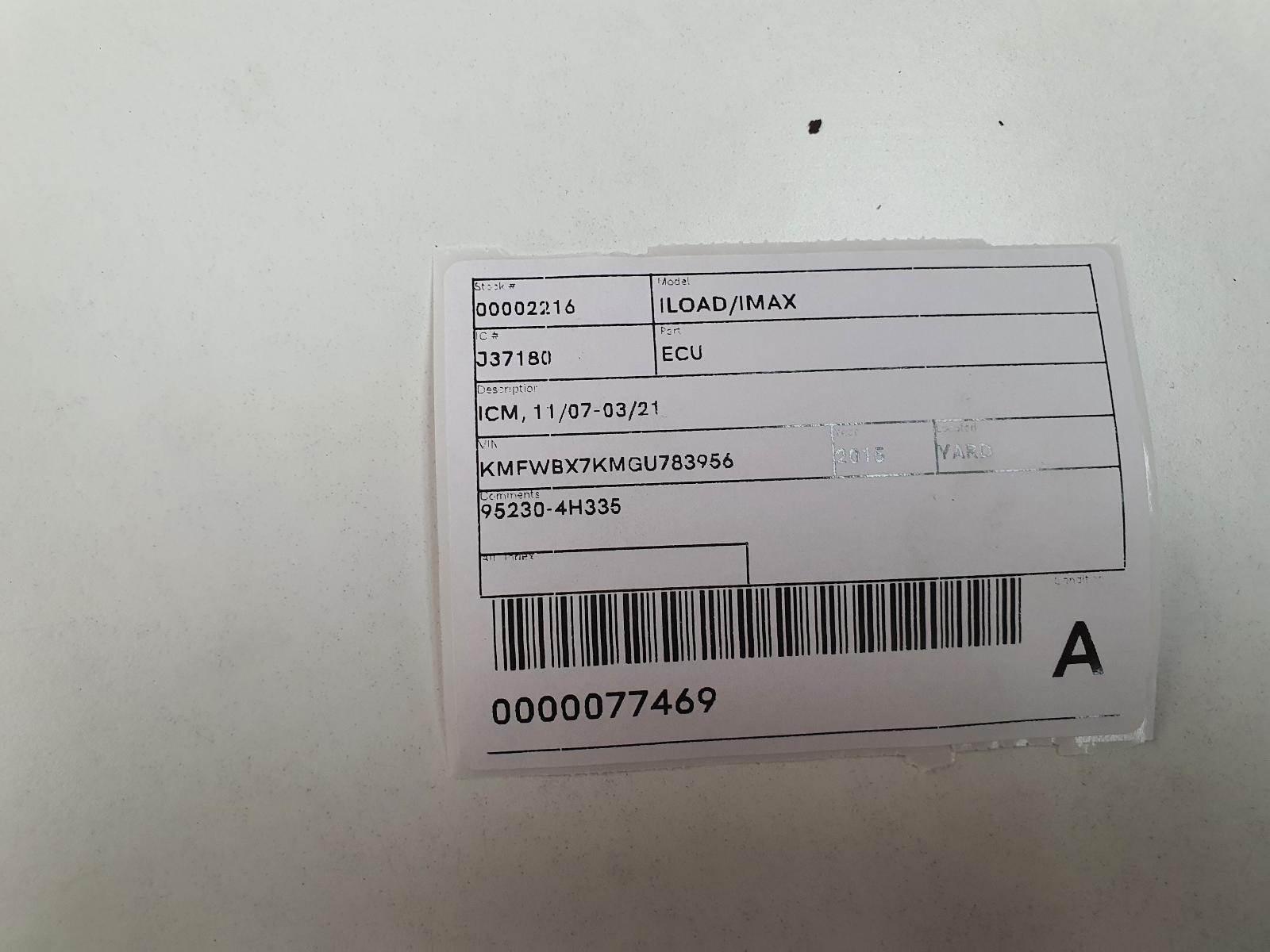 View Auto part Ecu Hyundai Iload/imax 2015