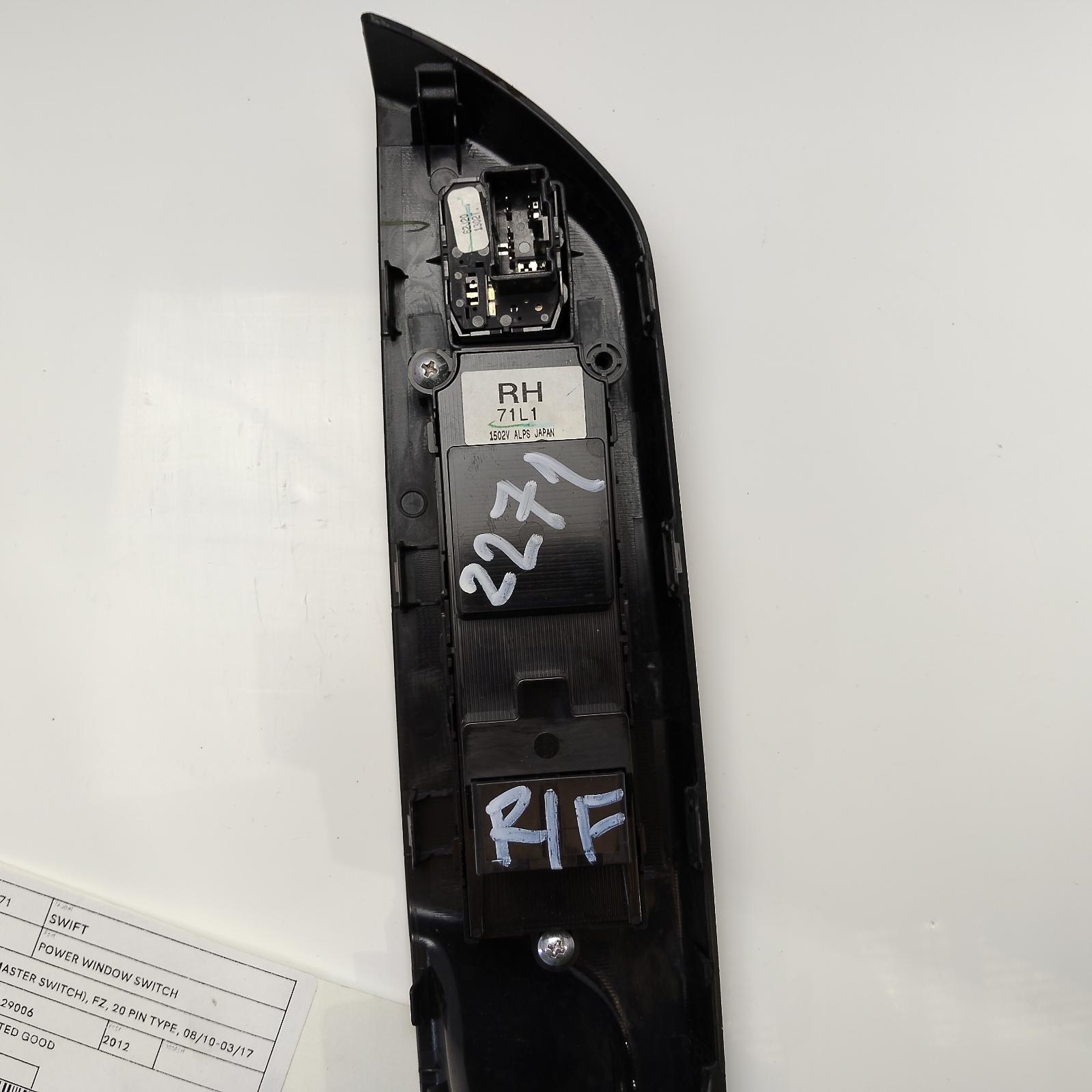 View Auto part Pwr Dr Wind Switch Suzuki Swift 2012