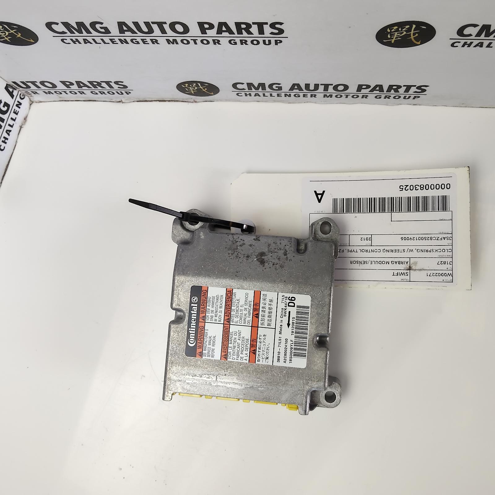 View Auto part Airbag Module/Sensor Suzuki Swift 2012