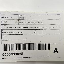 View Auto part Airbag Module/Sensor Suzuki Swift 2012