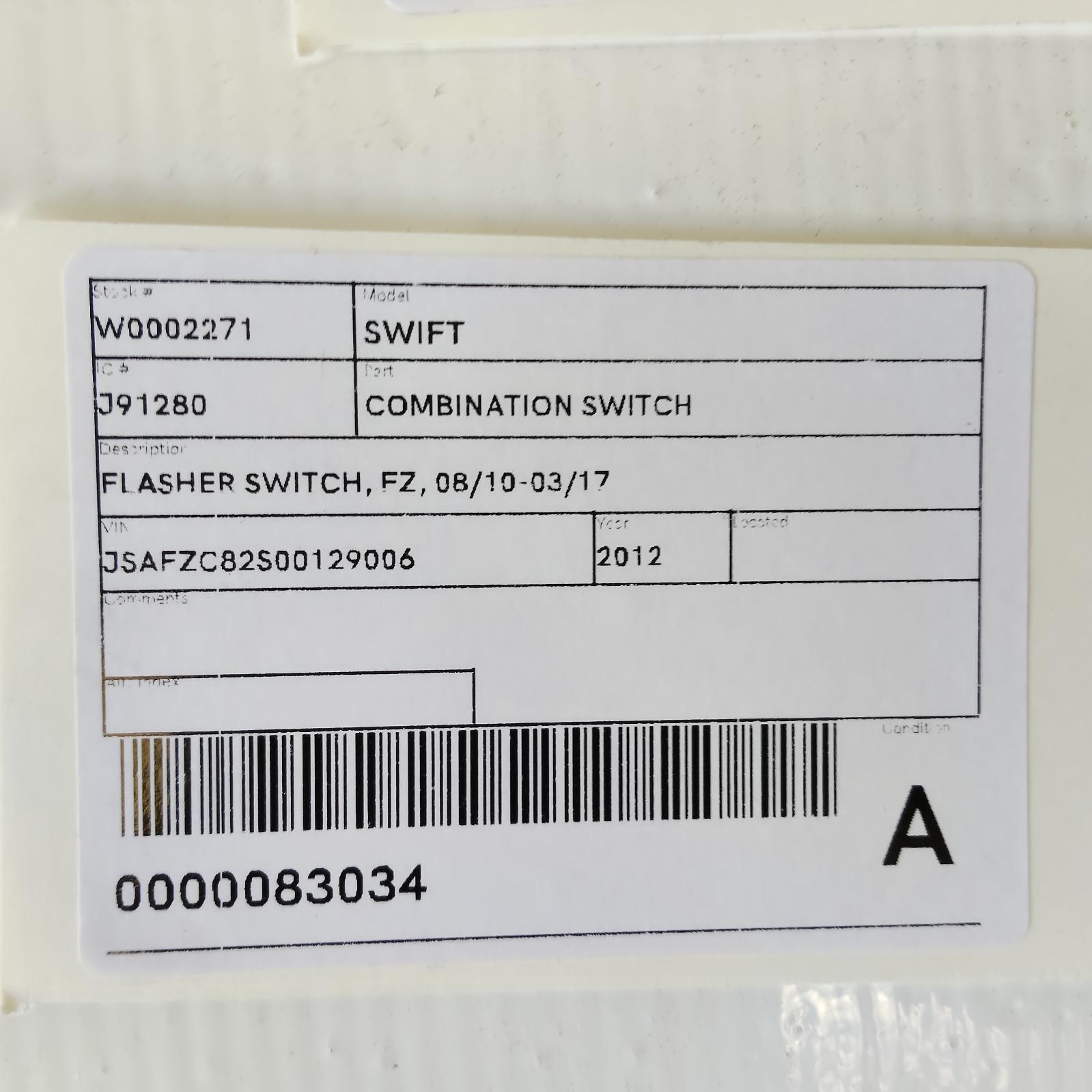 View Auto part Combination Switch Suzuki Swift 2012
