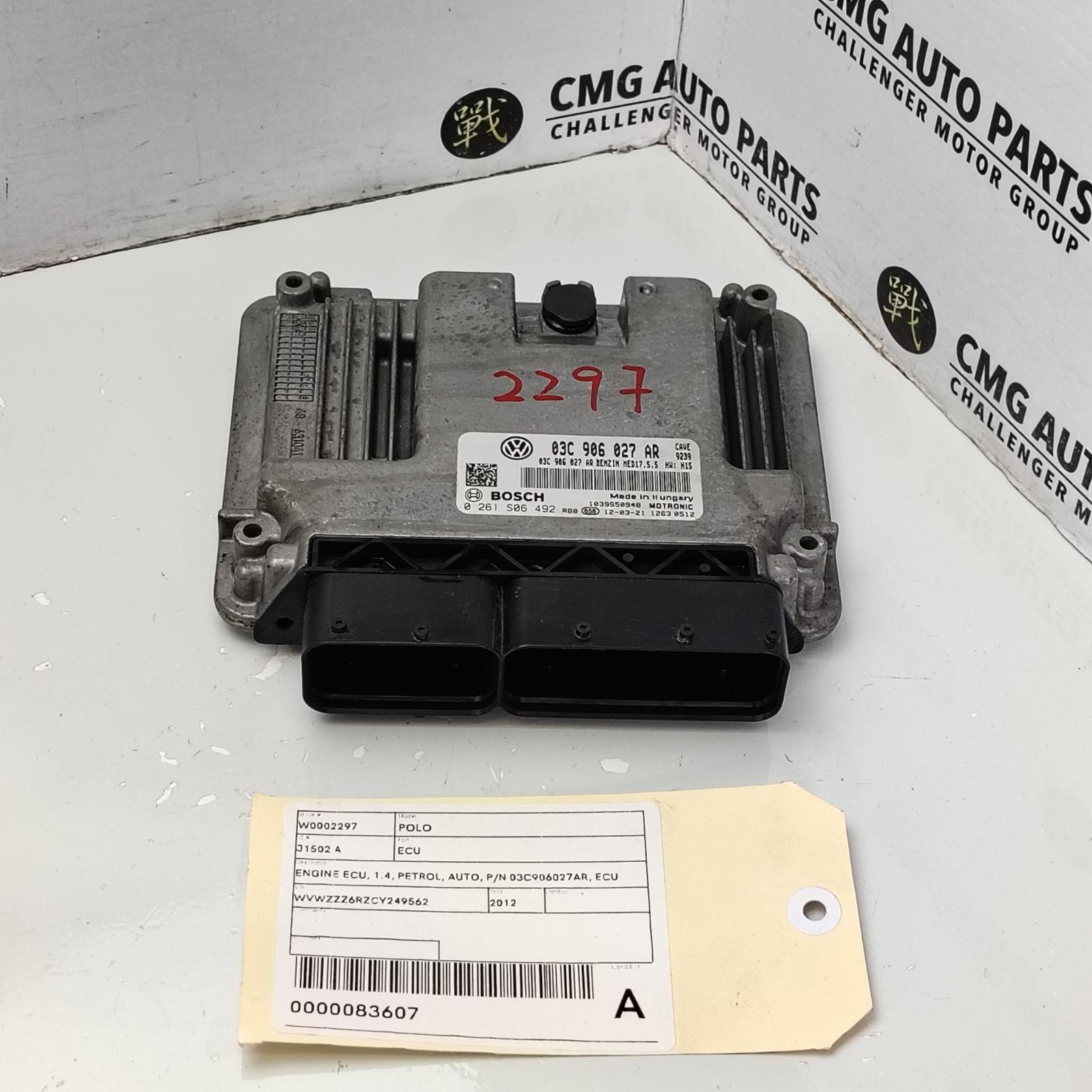2012 Volkswagen Polo Ecu View Auto part Ecu Volkswagen Polo 2012