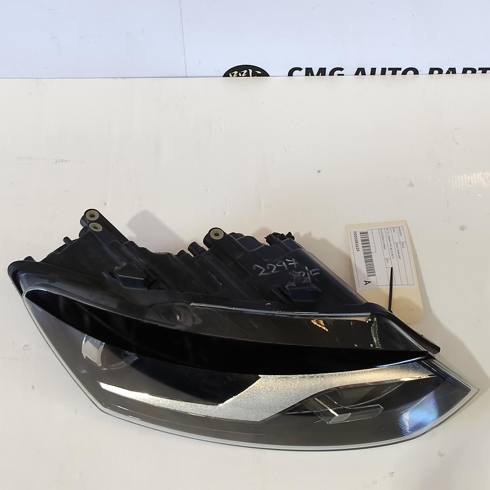 2012 Volkswagen Polo Right Headlamp View Auto part Right Headlamp Volkswagen Polo 2012