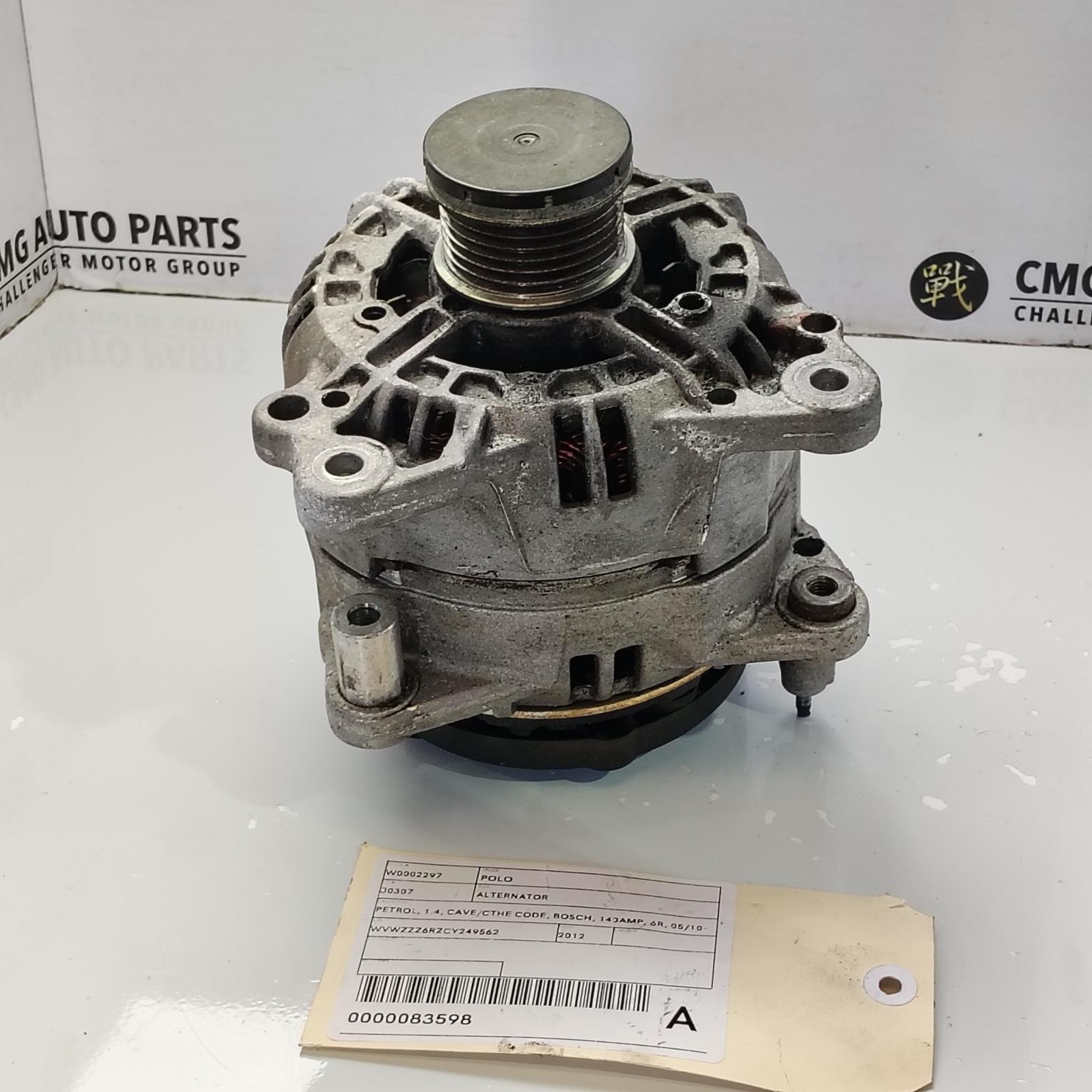 2012 Volkswagen Polo Alternator View Auto part Alternator Volkswagen Polo 2012