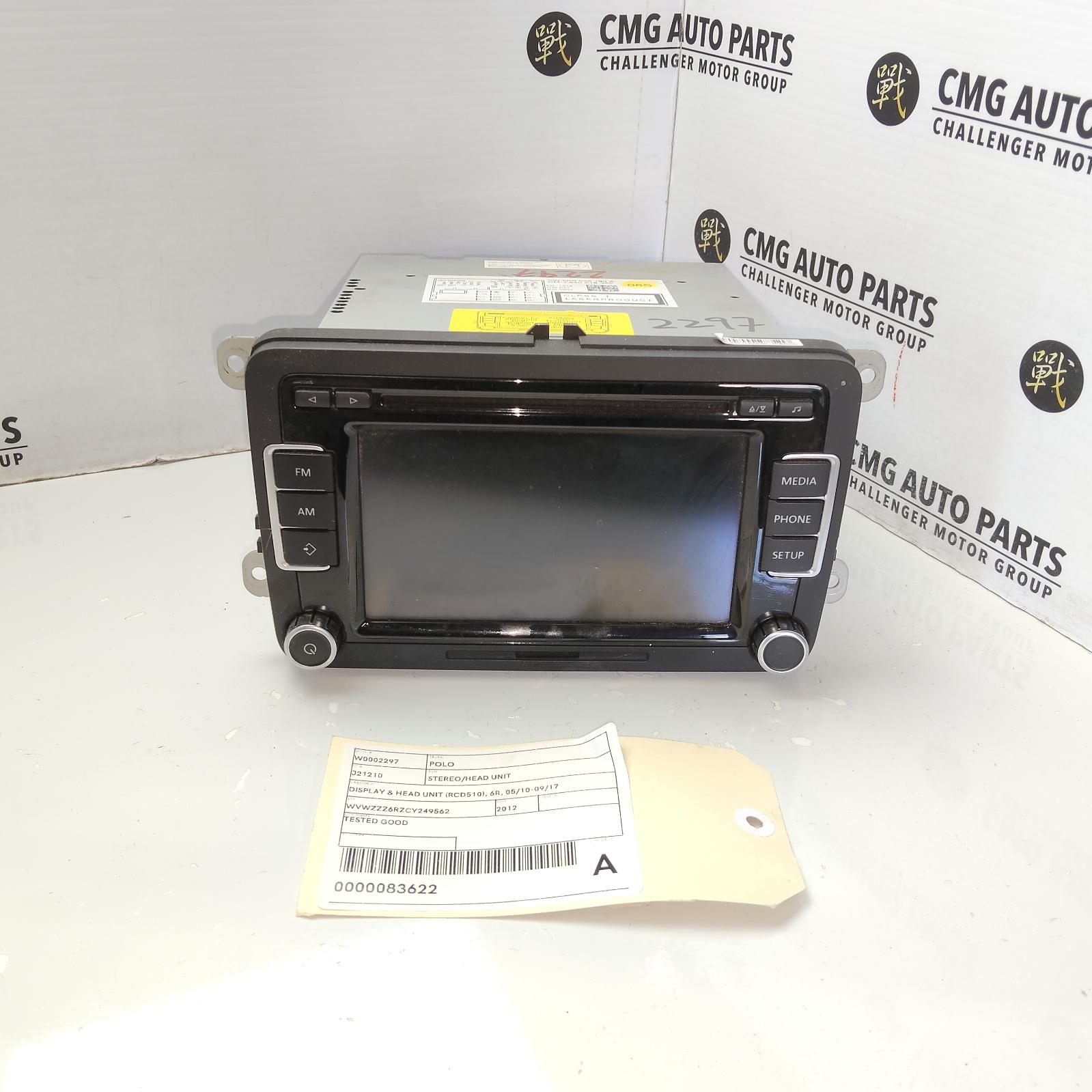 2012 Volkswagen Polo Radio/Cd/Dvd/Sat/Tv View Auto part Radio/Cd/Dvd/Sat/Tv Volkswagen Polo 2012
