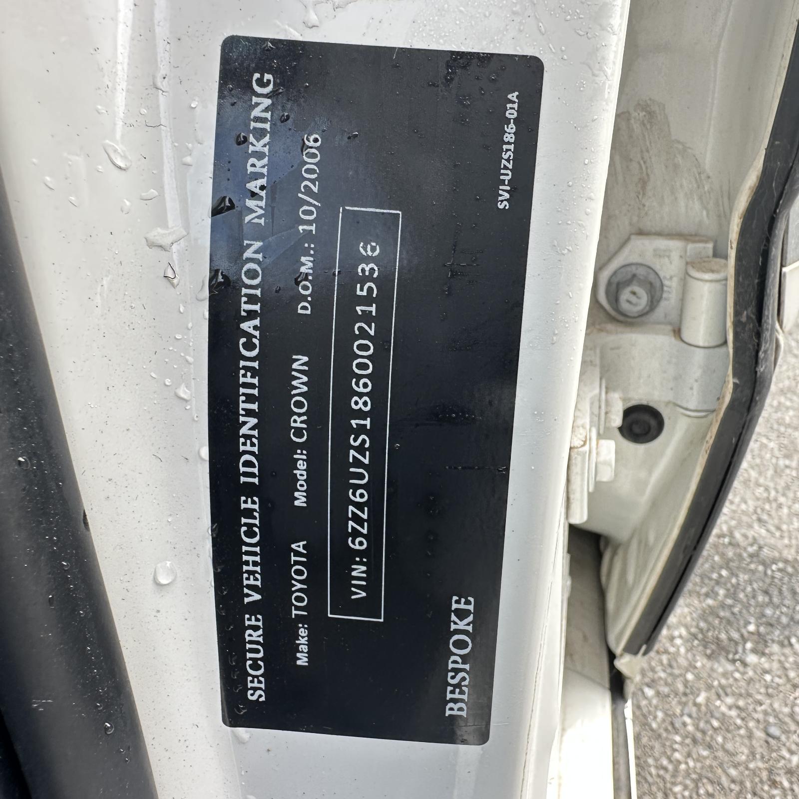 2006 Toyota Crown Rear Bumper View Auto part Rear Bumper Toyota Crown 2006