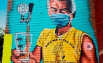 Bob Hawke mural counts down pub reopenings HAWKES1-crop