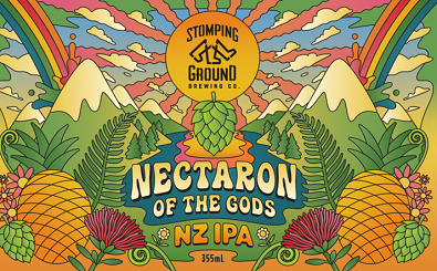 Stomping Ground wins the GABS Design Award Stomping+Ground+Brewing+Co+-+Nectaron+of+the+Gods+NZ+IPA+Flat+Design