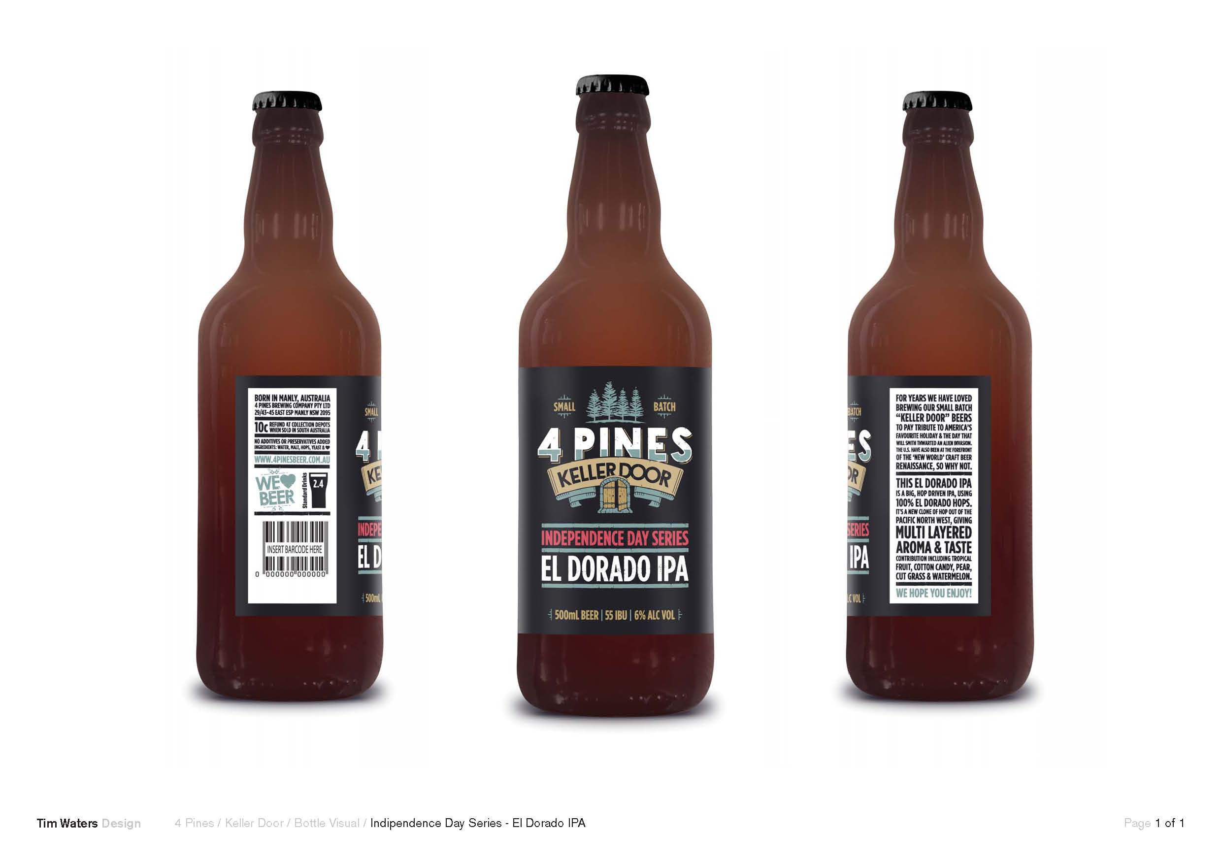 4 pines celebrates five years with first keller door release in bottles 4-Pines-KD_IPA