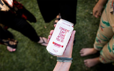 Women hope to ‘Sparkke Change’ through beer One of the can lines which hopes to 'Sparkke' debate