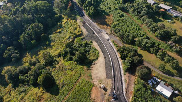 Landslide repair complete
