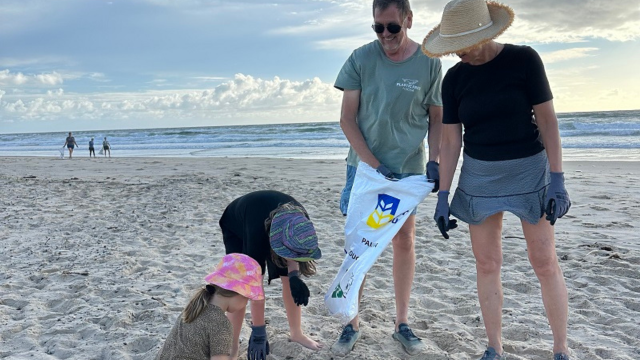 Clean-up rids beach of waste