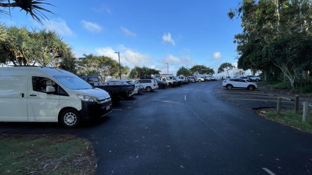 Timed parking at Noosa Spit