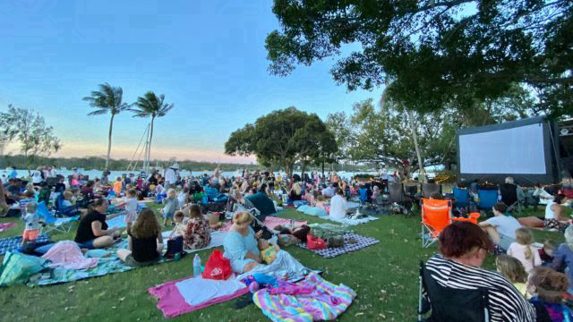 Free outdoor movie in the park