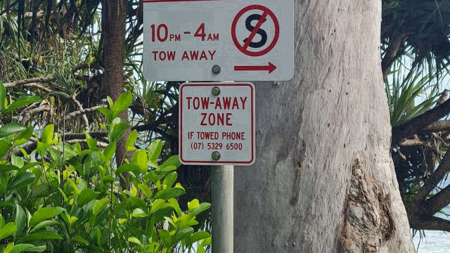 Tow-away zone to tackle camping