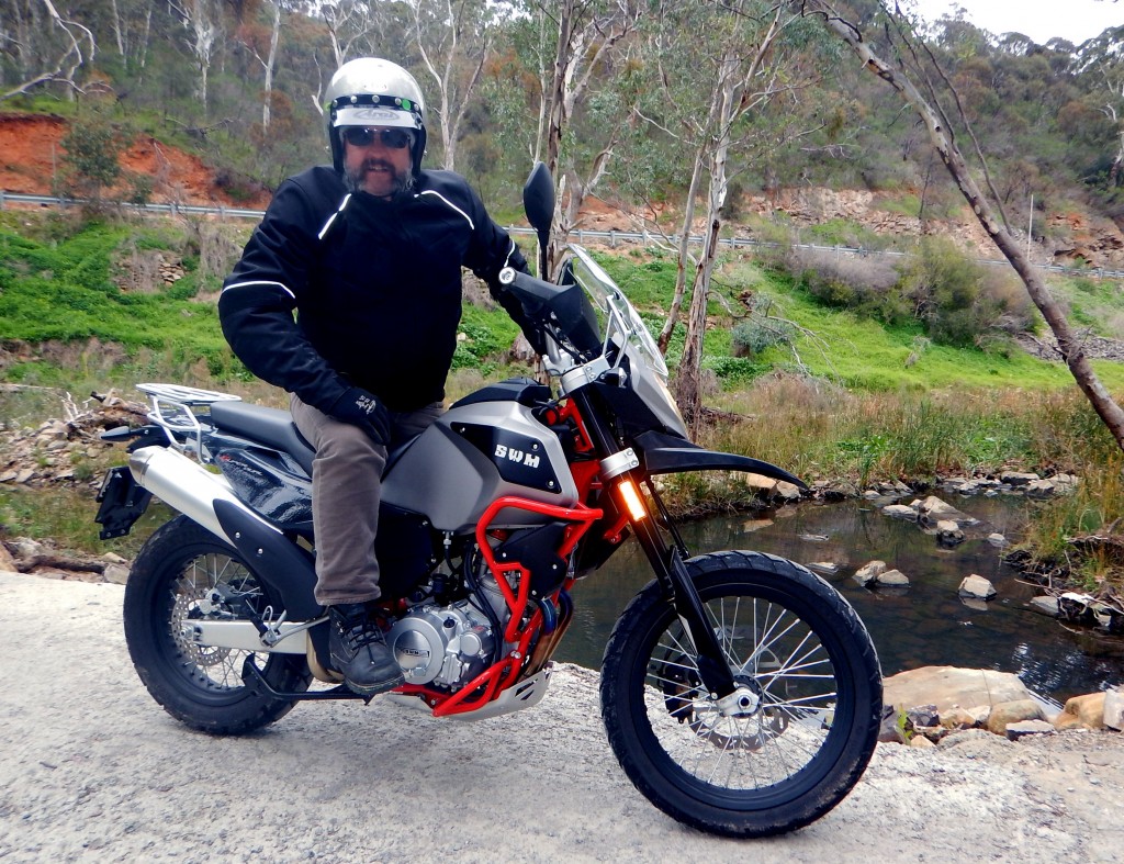 Taking a break along the testing Gorge Road (RE)