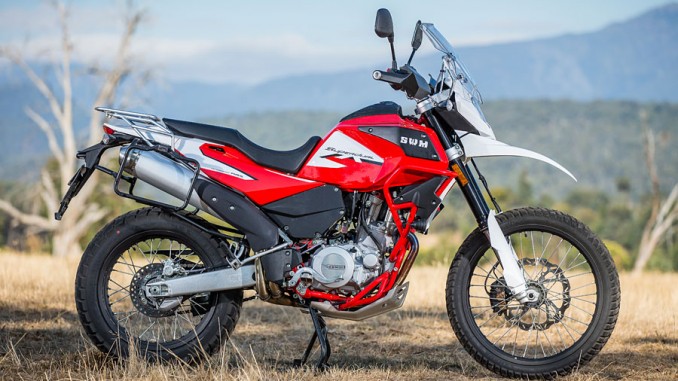 Superdual X shown without optional Givi side panniers, storage bags, and LED riding lights (supplied)