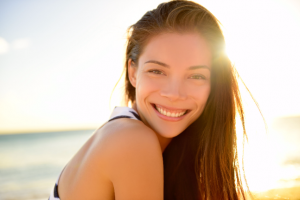 women sun skin healthy hair nails teeth