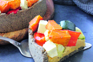 Hummus Vegie Pie Recipe