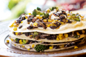 Tortilla and Black Bean Pie Recipe