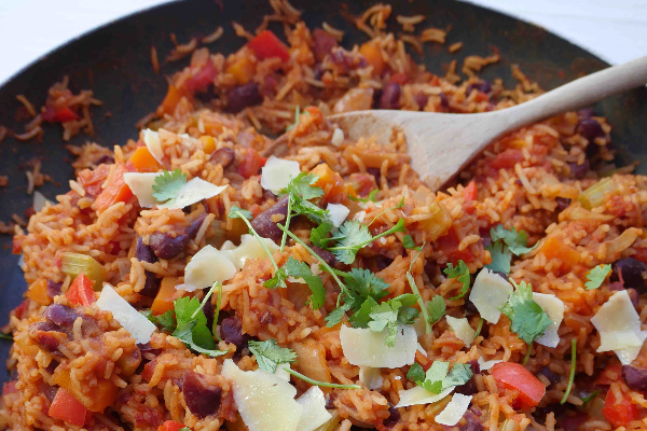 One-Pot Mexican Kidney Bean and Rice Recipe - | WellBeing.com.au