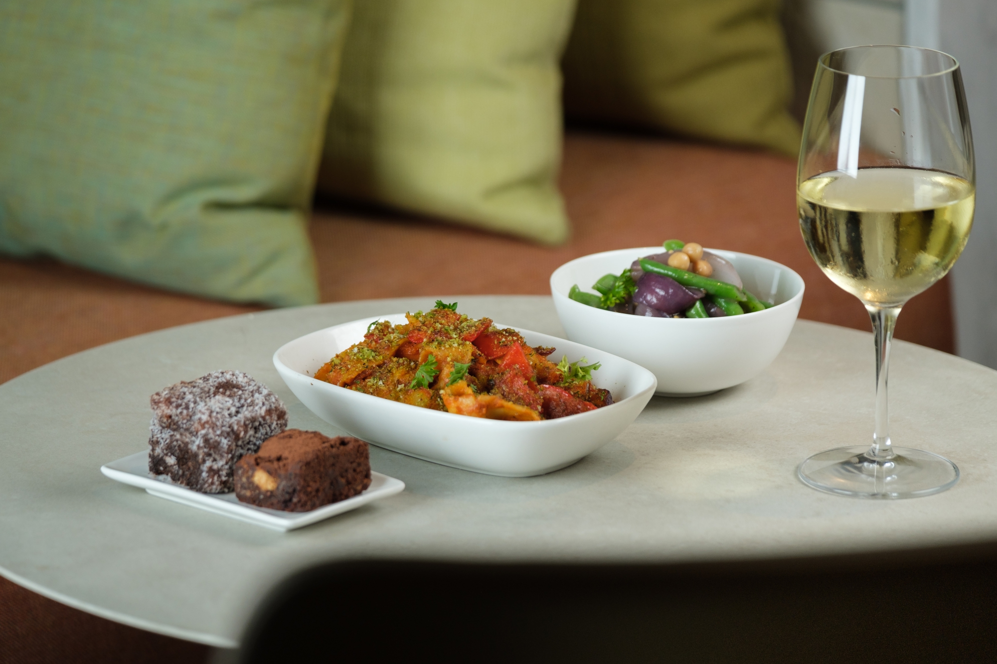 Fiji Airways Nadi Lounge food 2 Wayfarer