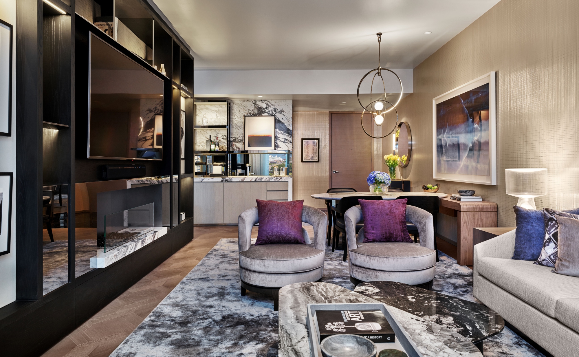 Crown Towers Sydney Deluxe Villa Living and Dining Room (1) Wayfarer