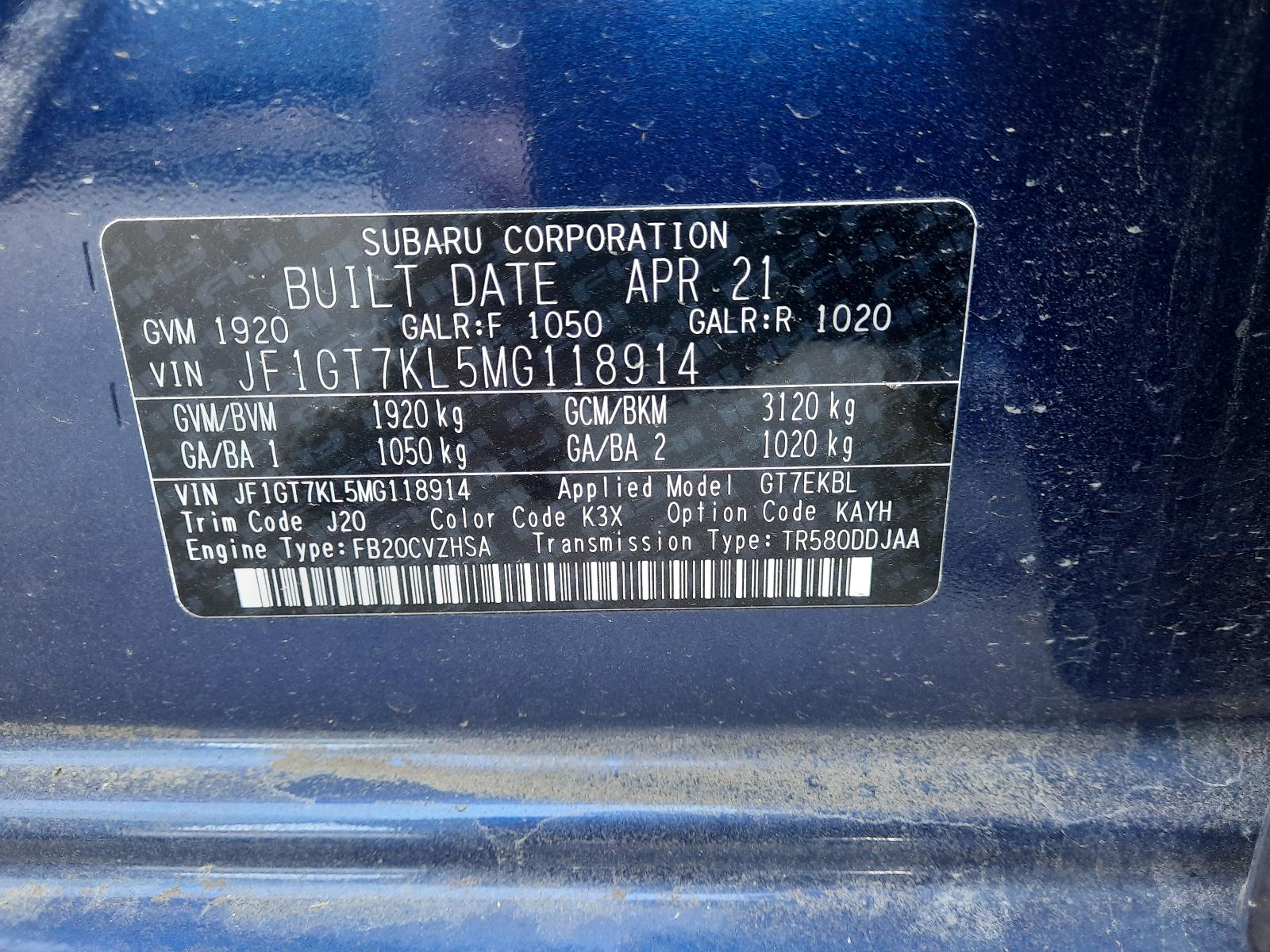View Auto part Left Door Mirror Subaru Impreza 2021