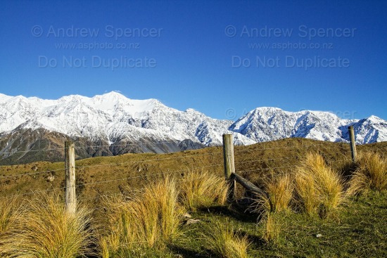 Farmland and mountains