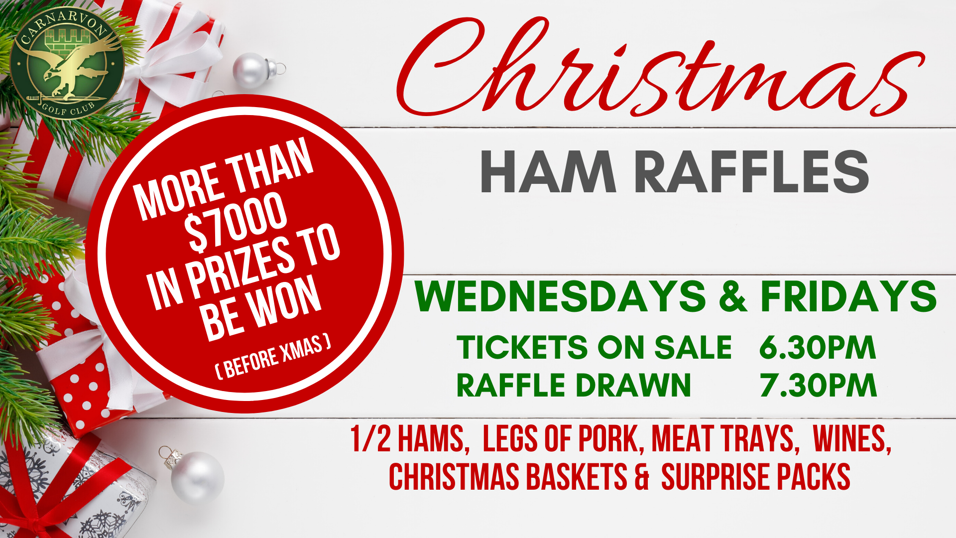 Christmas Hams Raffles 2019