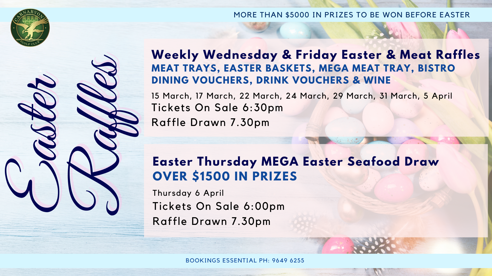 CGC Easter Raffles & MEGA EASTER SEAFOOD RAFFLE