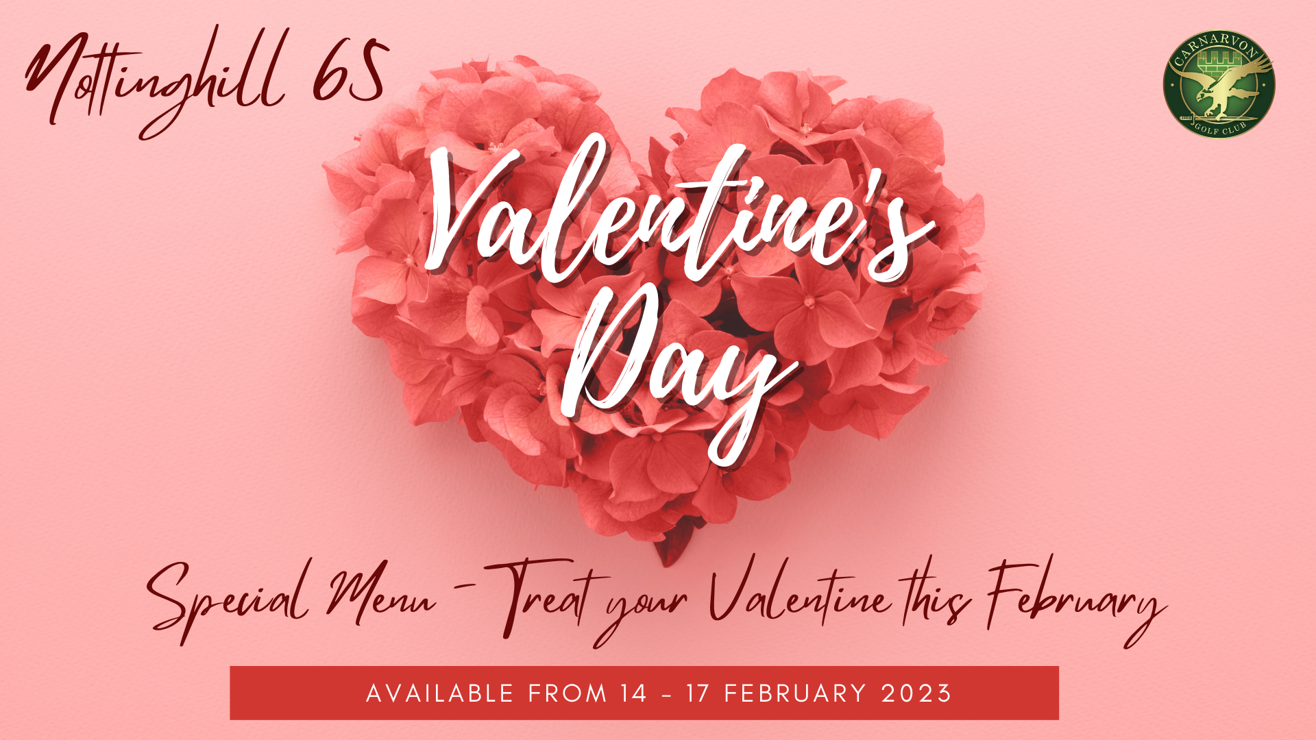 Valentines Day Special Menu 