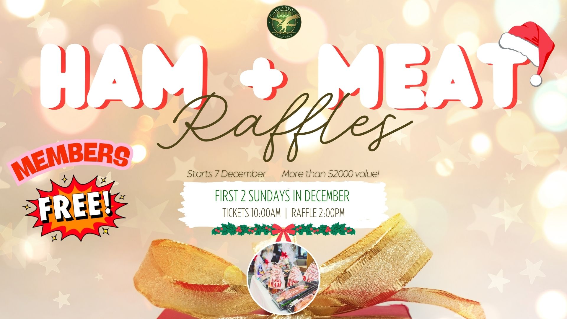 CGC Member FREE Christmas Ham + Meat Raffle 2025  *Sunday