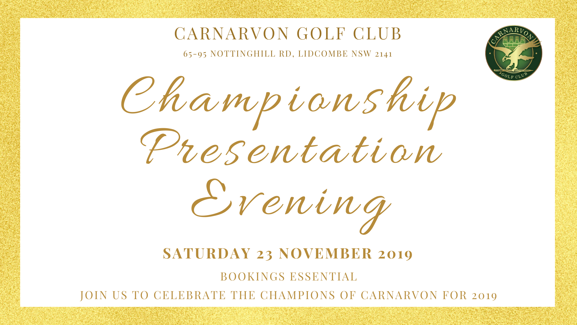 Championship Presentation Evening