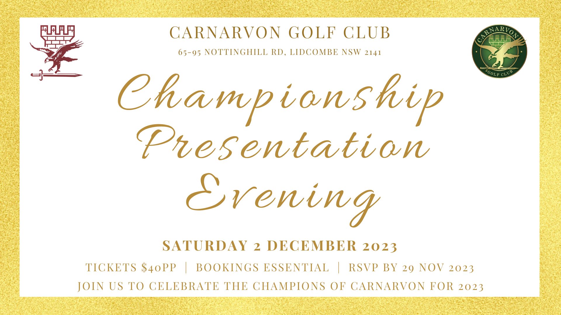 2023 Championship Presentation Evening