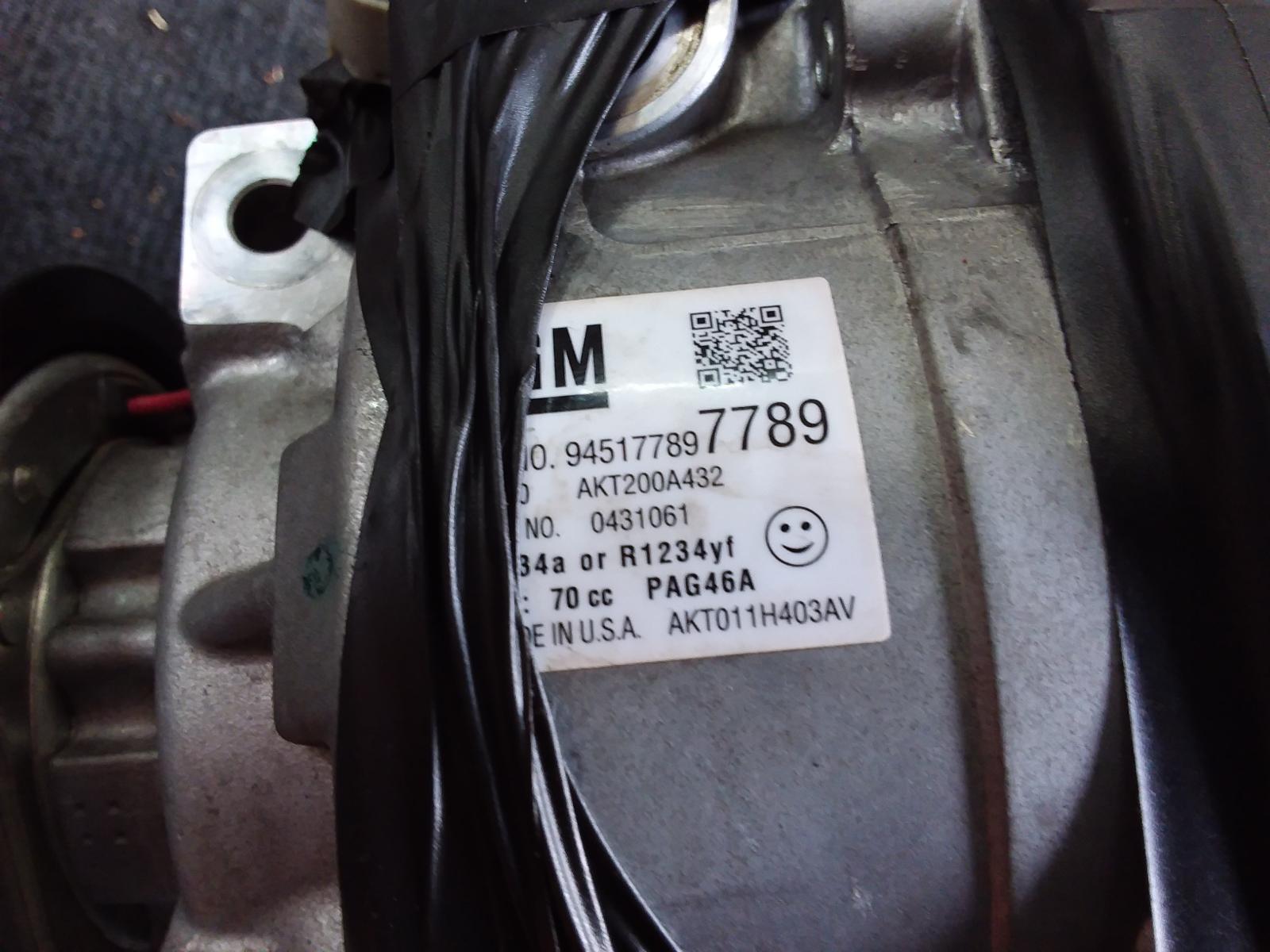 2017 Holden Trax A/C Compressor View Auto part A/C Compressor Holden Trax 2017