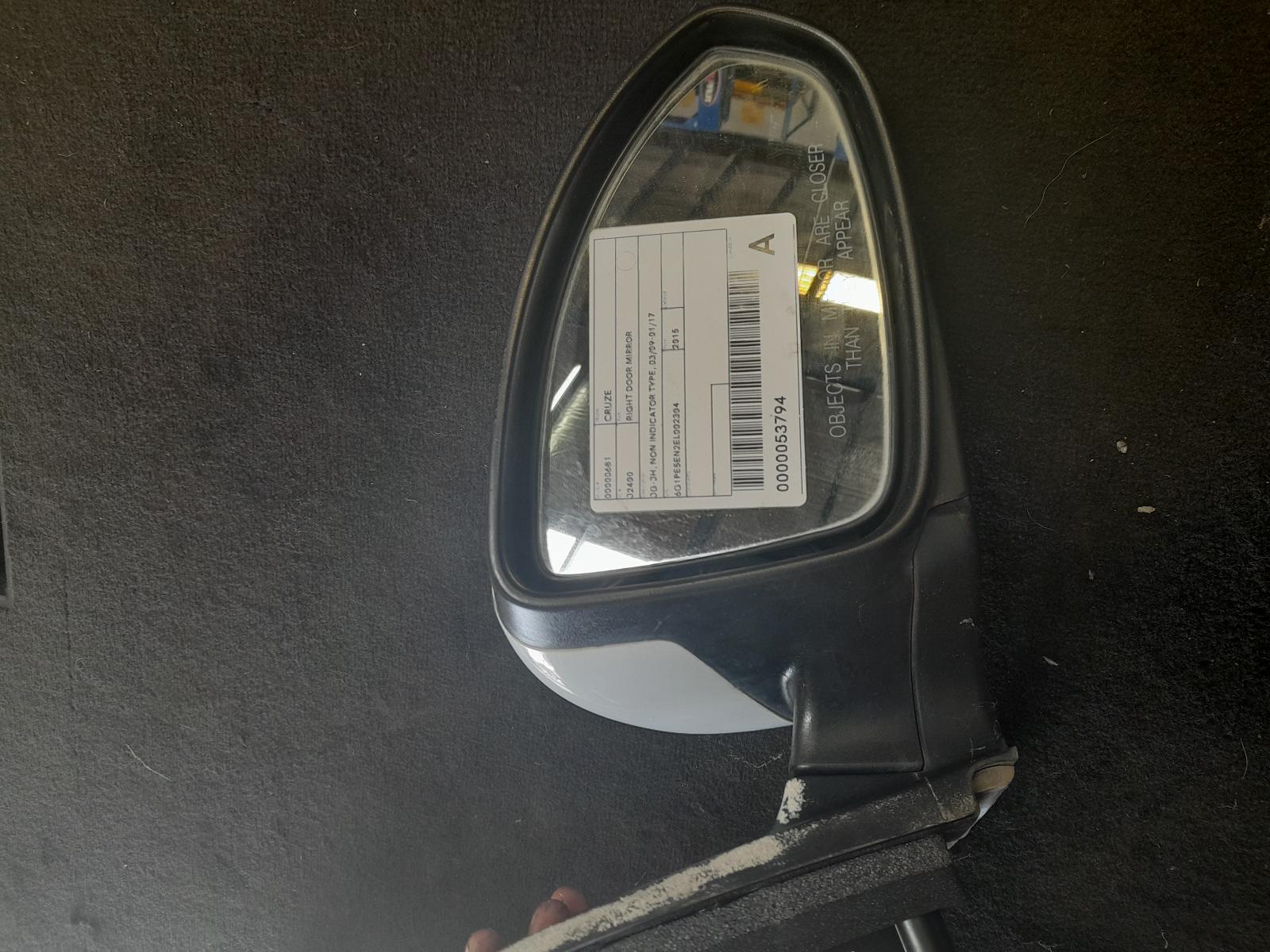 View Auto part Right Door Mirror Holden Cruze 2015