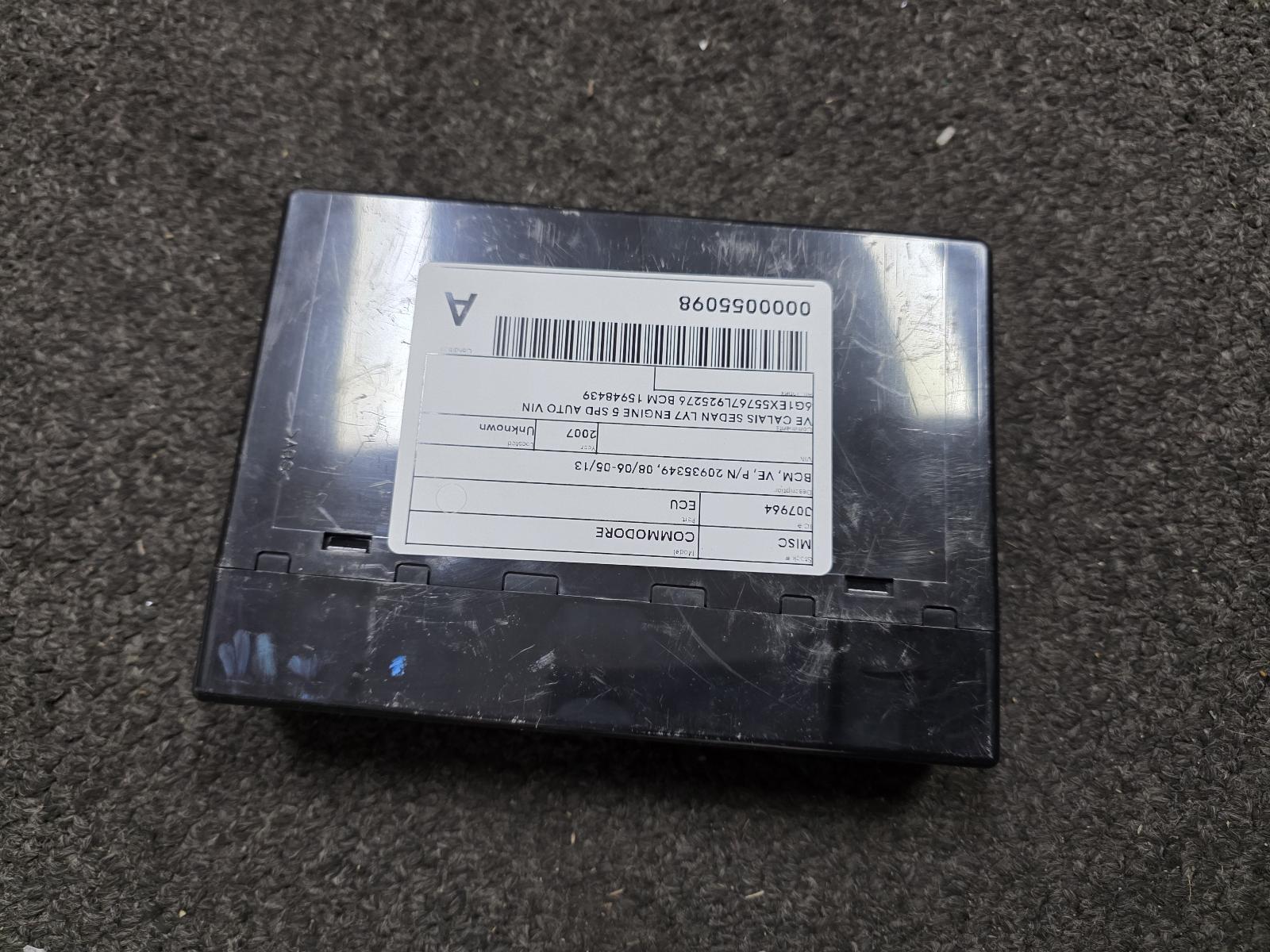 View Auto part Ecu Holden Commodore 2007