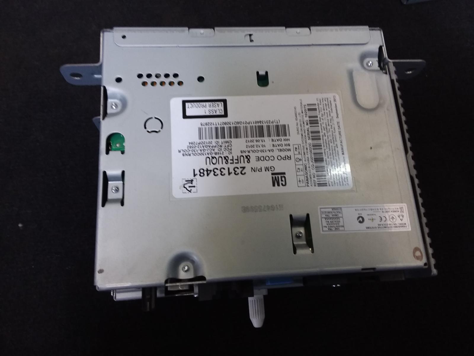 2014 Holden Malibu Radio/Cd/Dvd/Sat/Tv View Auto part Radio/Cd/Dvd/Sat/Tv Holden Malibu 2014