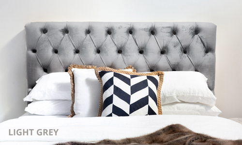Light grey kingston velvet tufted headboard web1